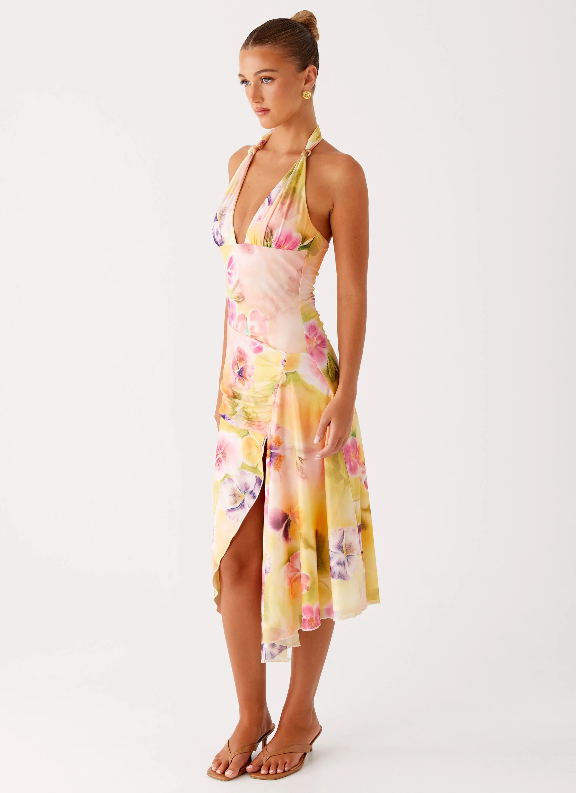 Kayce Midi Dress - Sunburst Floral
