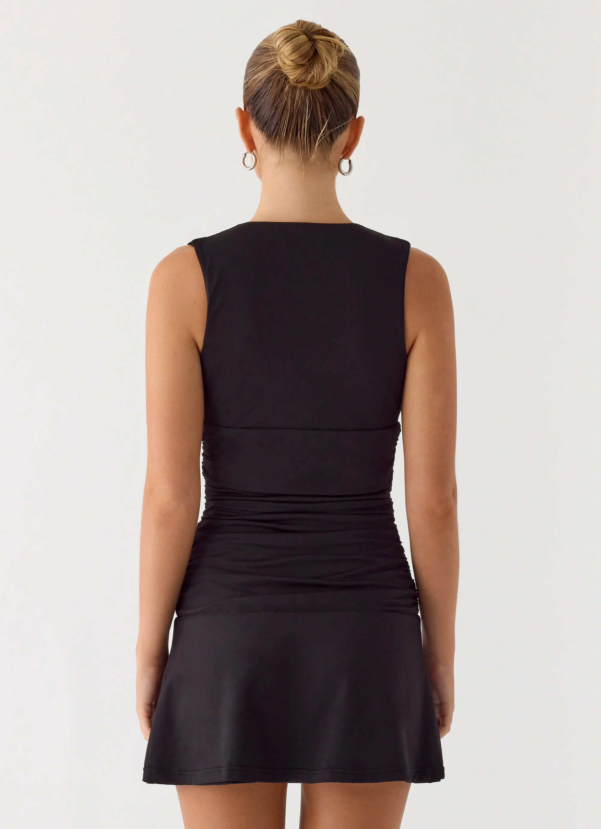 Cherry Sky Mini Dress - Black