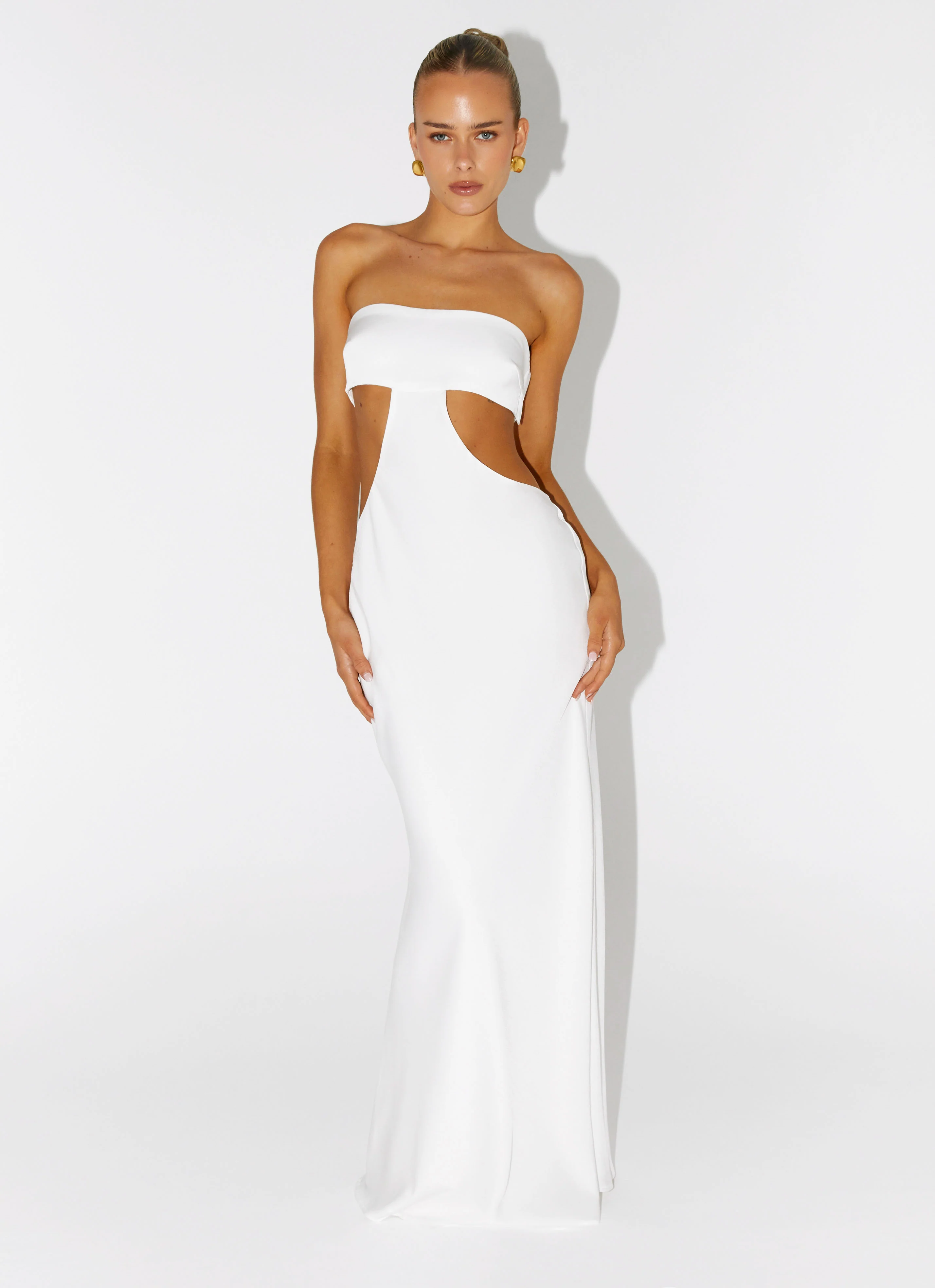 Kiss Me Cut Out Maxi - Ivory