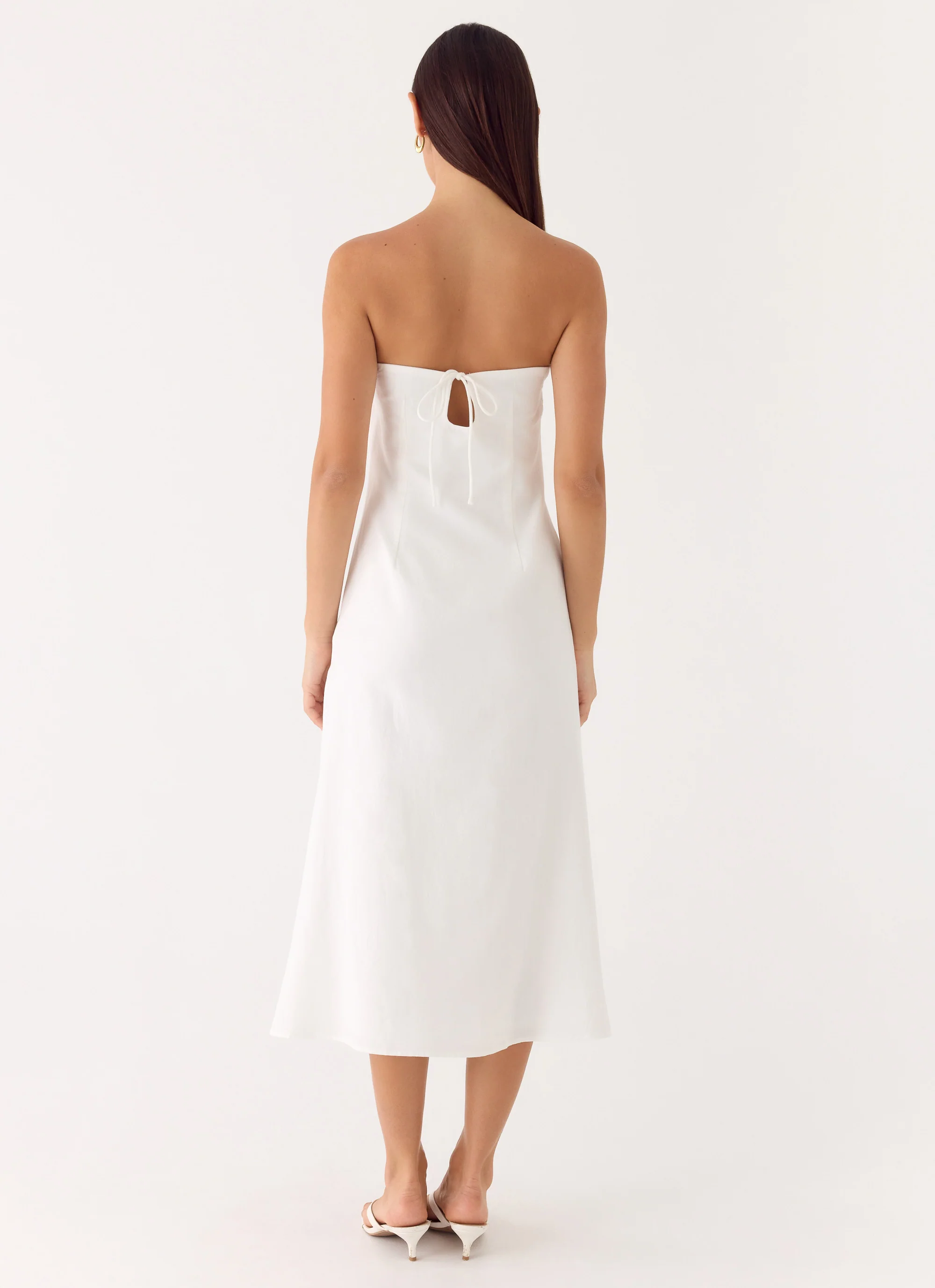 Sun Searching Midi Dress - White
