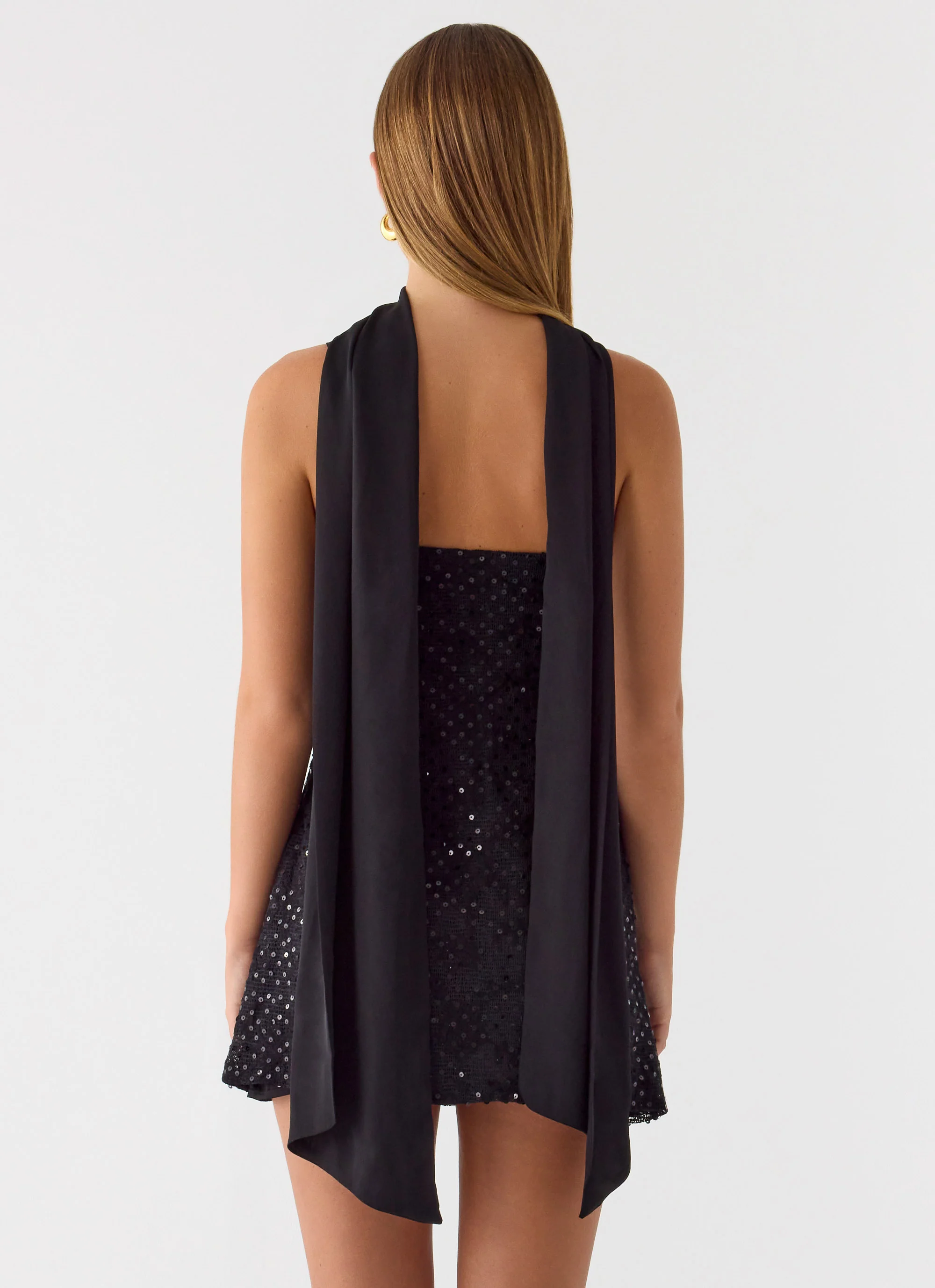 Vision Sequin Mini Dress - Black