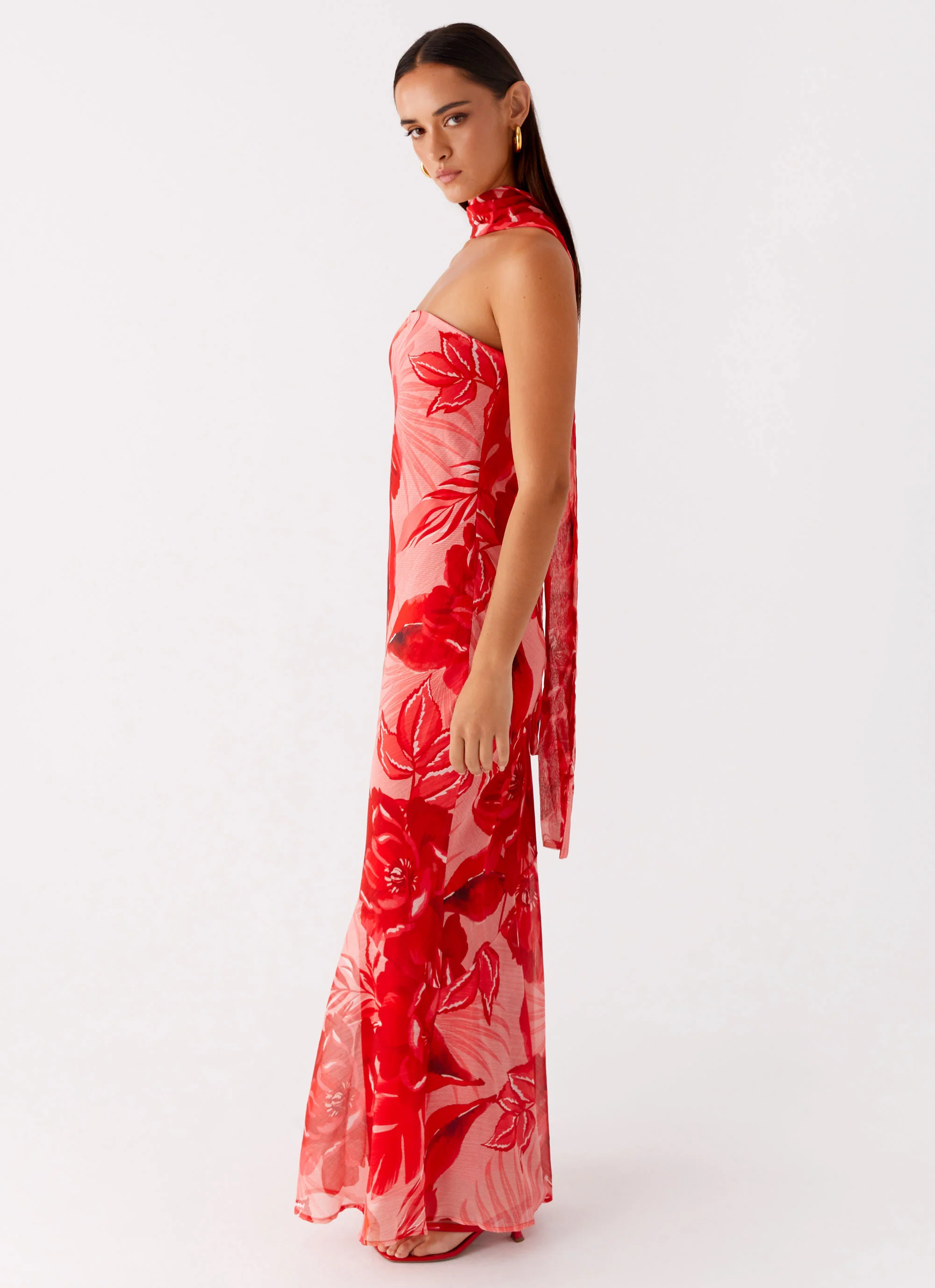 Under The Pagoda Maxi Dress - Sicily Sunsets Print