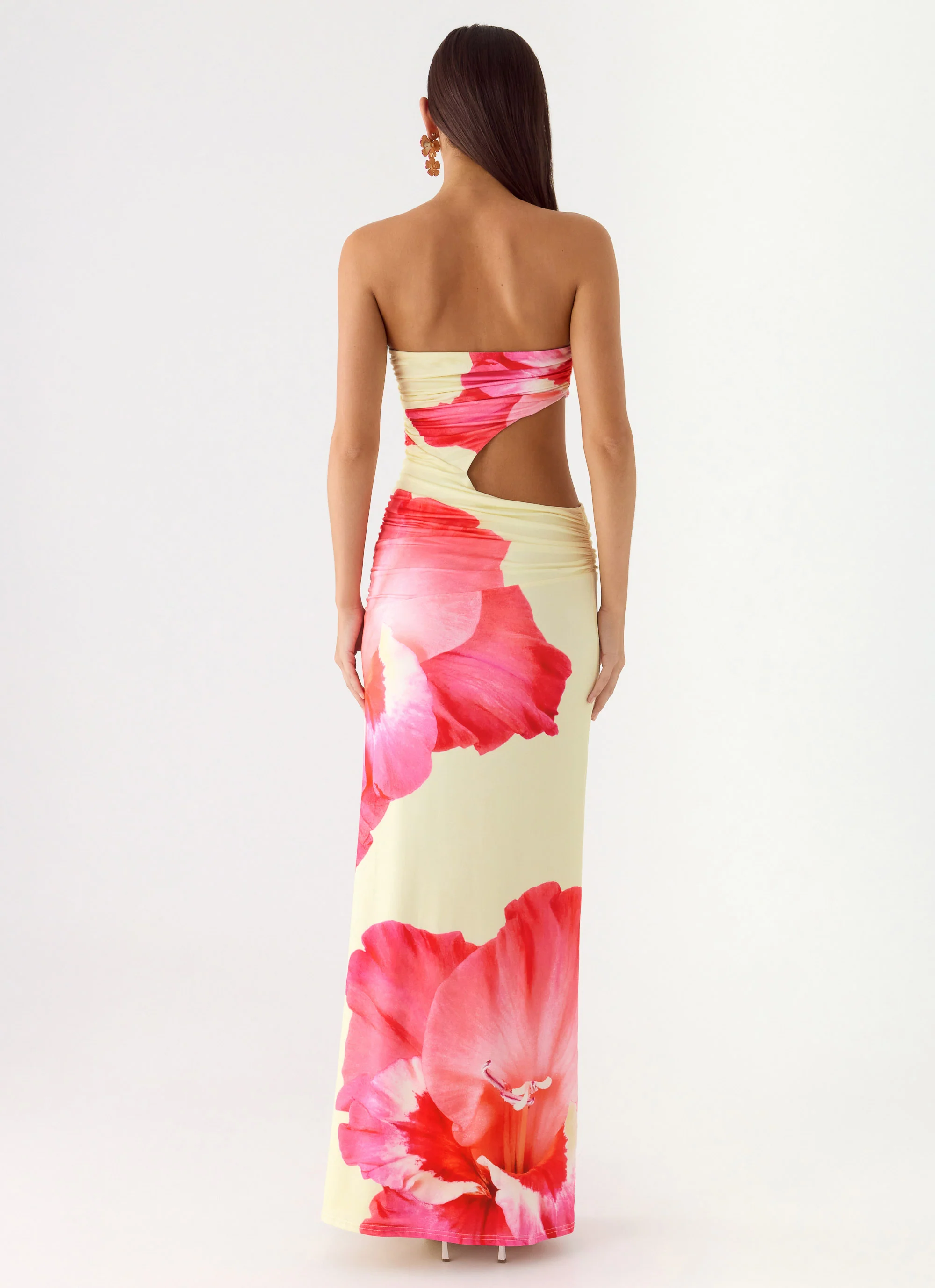In The Rhythm Maxi Dress - Yellow Floral Spritz