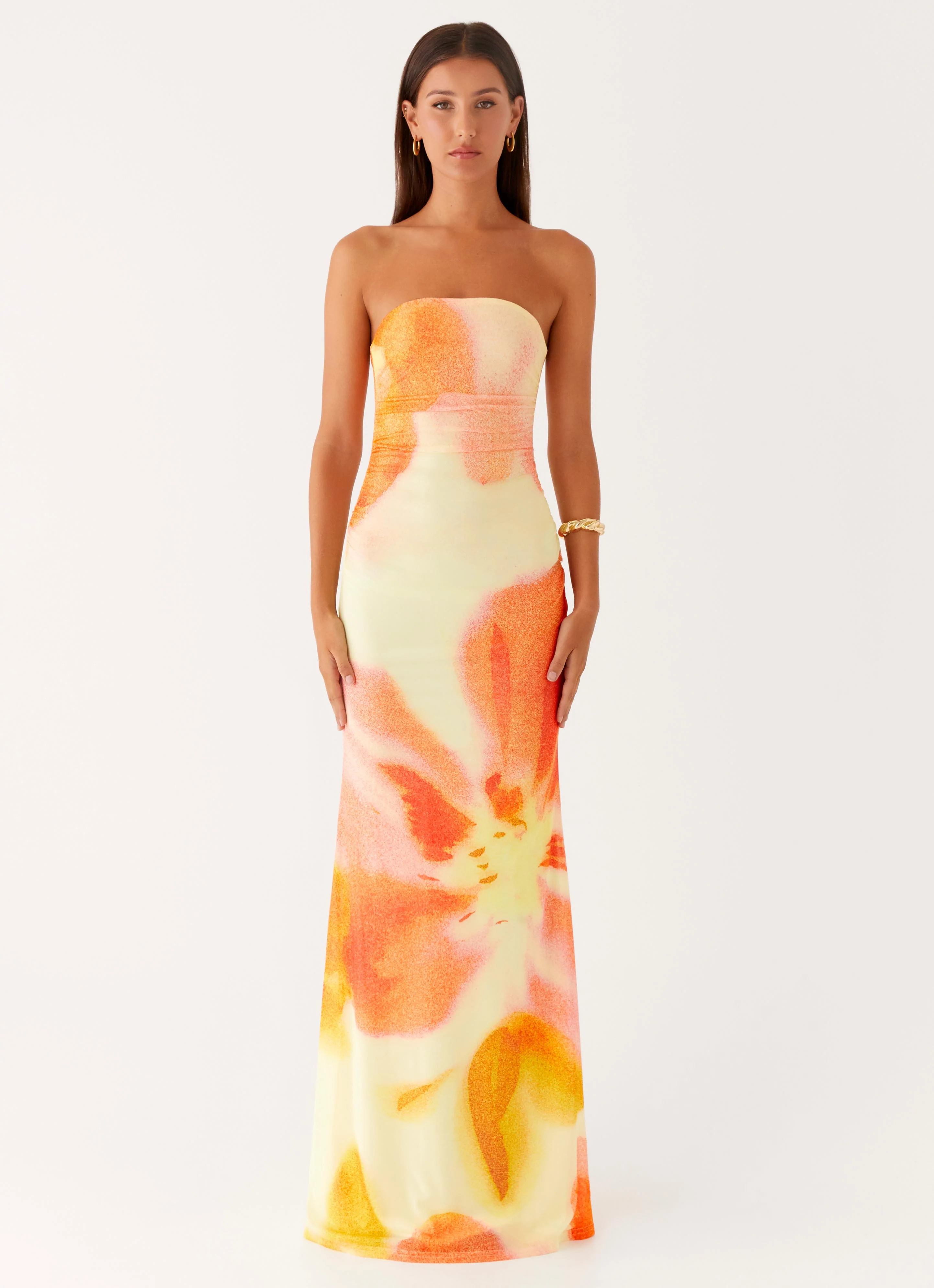 Iroha Strapless Maxi Dress - Mimosa Blossom