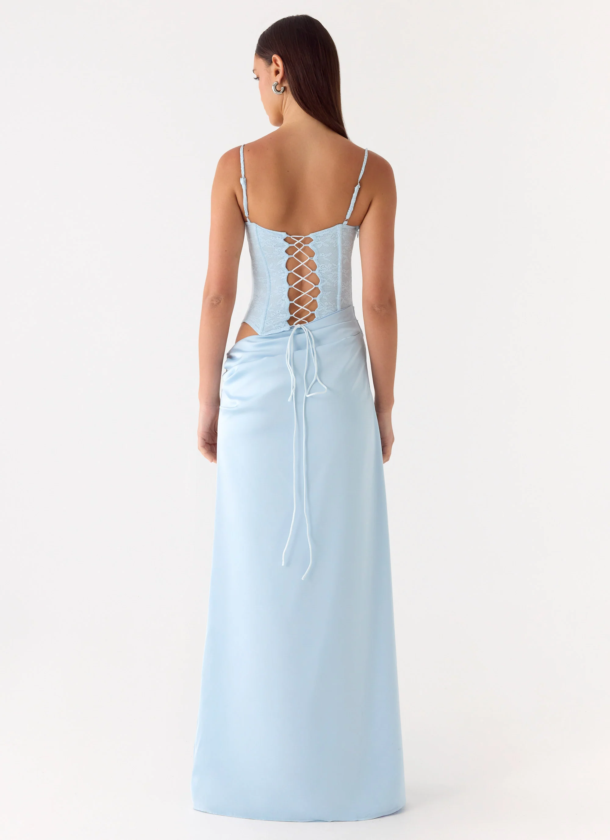 Kalila Corset Maxi Dress - Blue