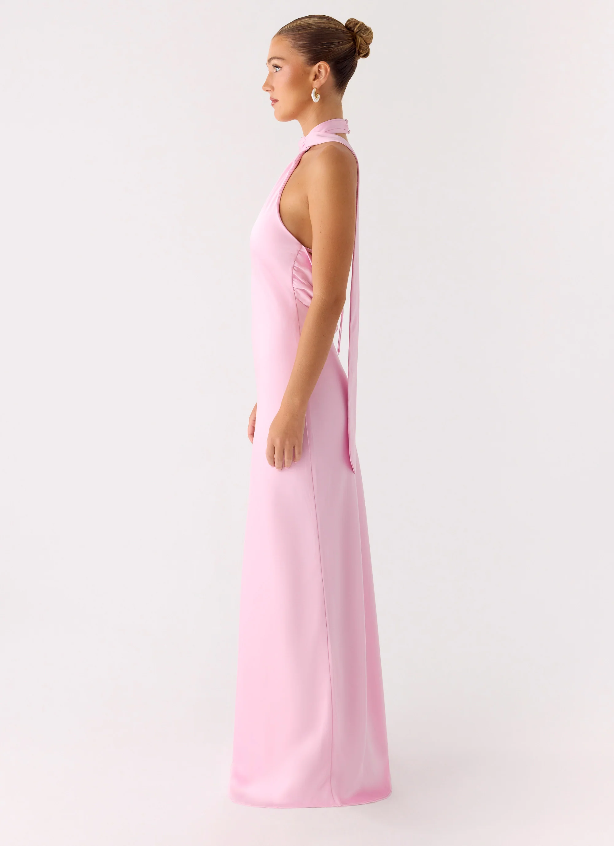 Keena Scarf Maxi Dress - Pink