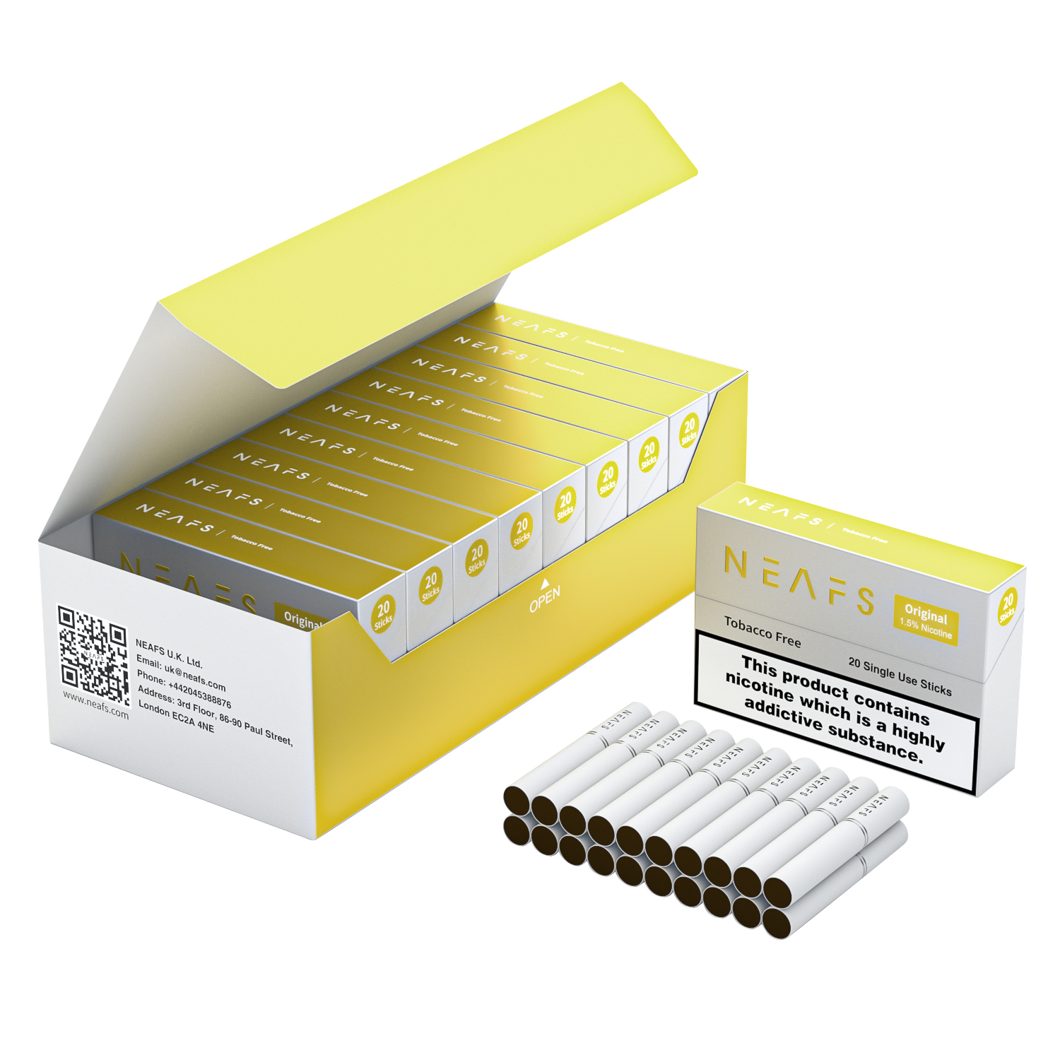 Neafs Tobacco Sticks – 1.5% Nicotine(One box - 200 pieces) - mogicvape.pl