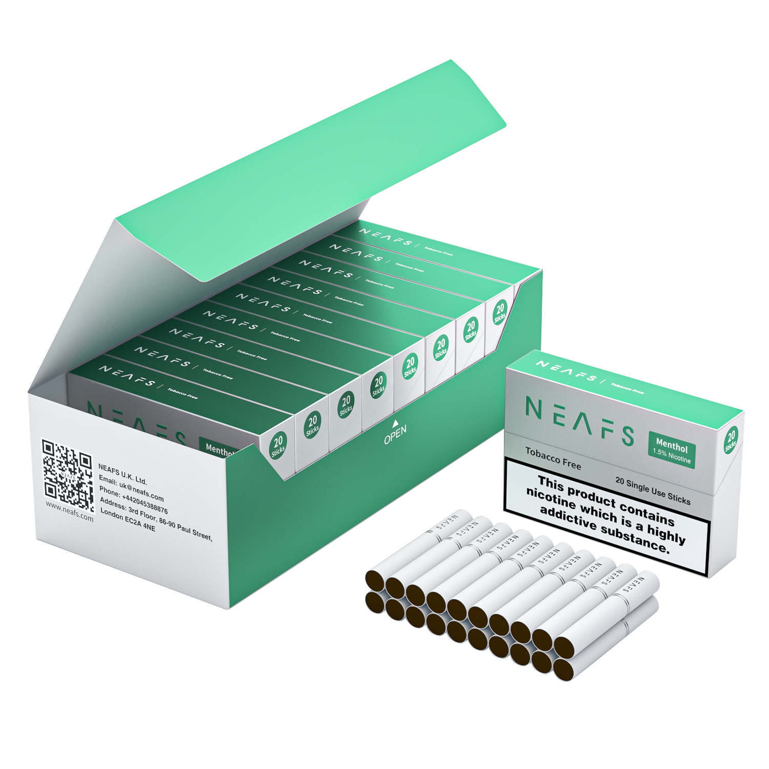 Neafs Tobacco Sticks – 1.5% Nicotine(One box - 200 pieces) - mogicvape.pl