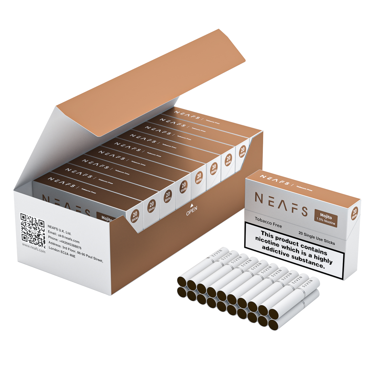 Neafs Tobacco Sticks – 1.5% Nicotine(One box - 200 pieces) - mogicvape.pl