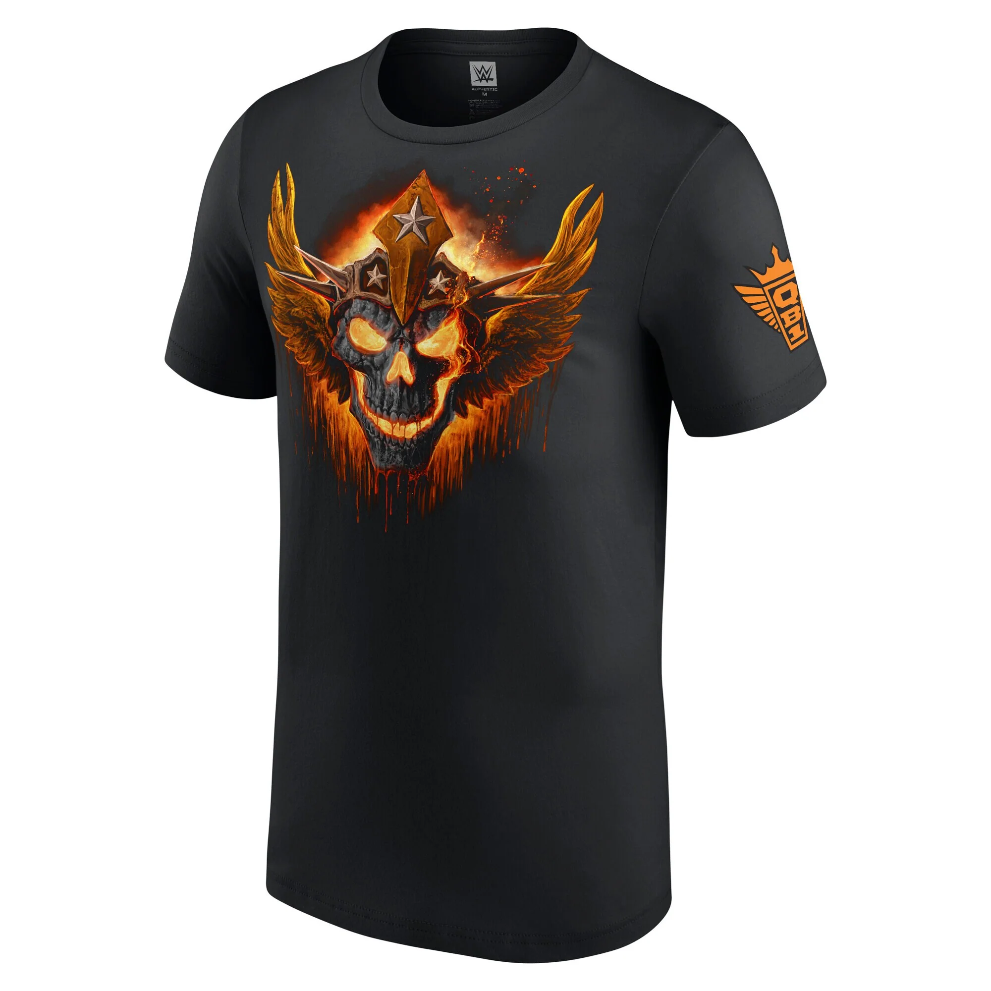 Men's WWE Cody Rhodes Black Lava Skull T-Shirt