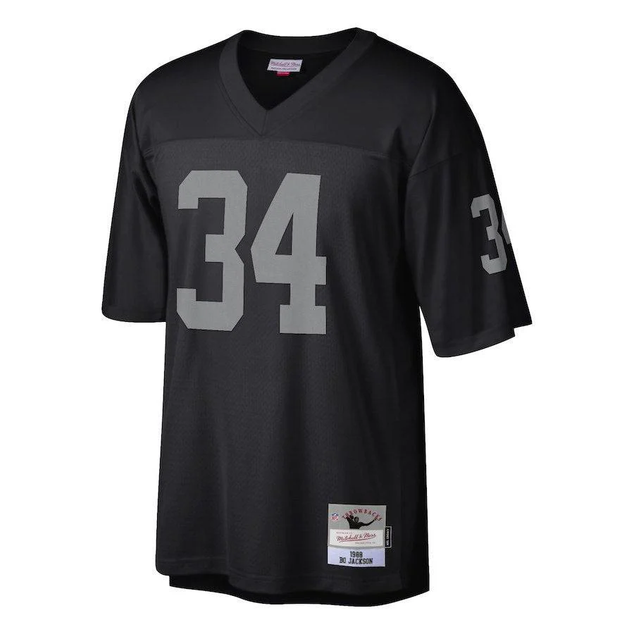Mens Las Vegas Raiders Bo Jackson Mitchell & Ness Black 1988 Retired Player Legacy Replica Jersey