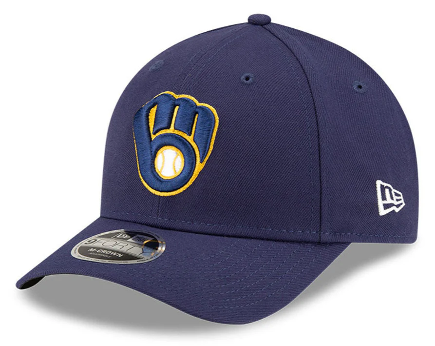 Milwaukee Brewers Navy Blue New Era Player Replica M-Crown 9FORTY Adjustable Hat