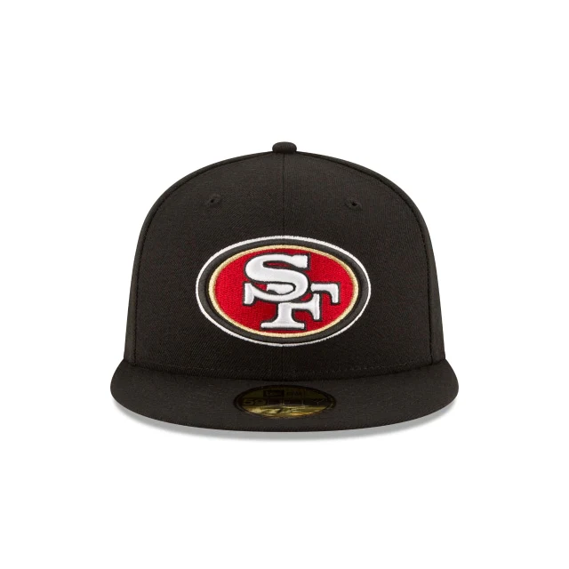 Men's San Francisco 49ers New Era Black Basic 59FIFTY Fitted Hat