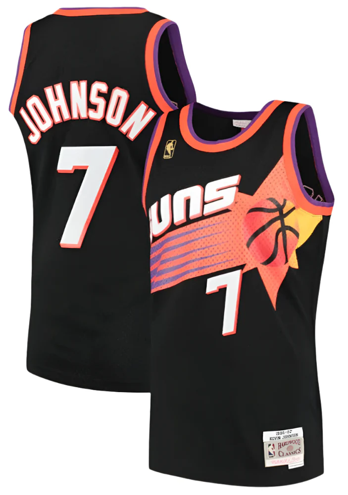 Youth Phoenix Suns Kevin Johnson Mitchell & Ness Black 1996-97 Hardwood Classics Swingman Jersey
