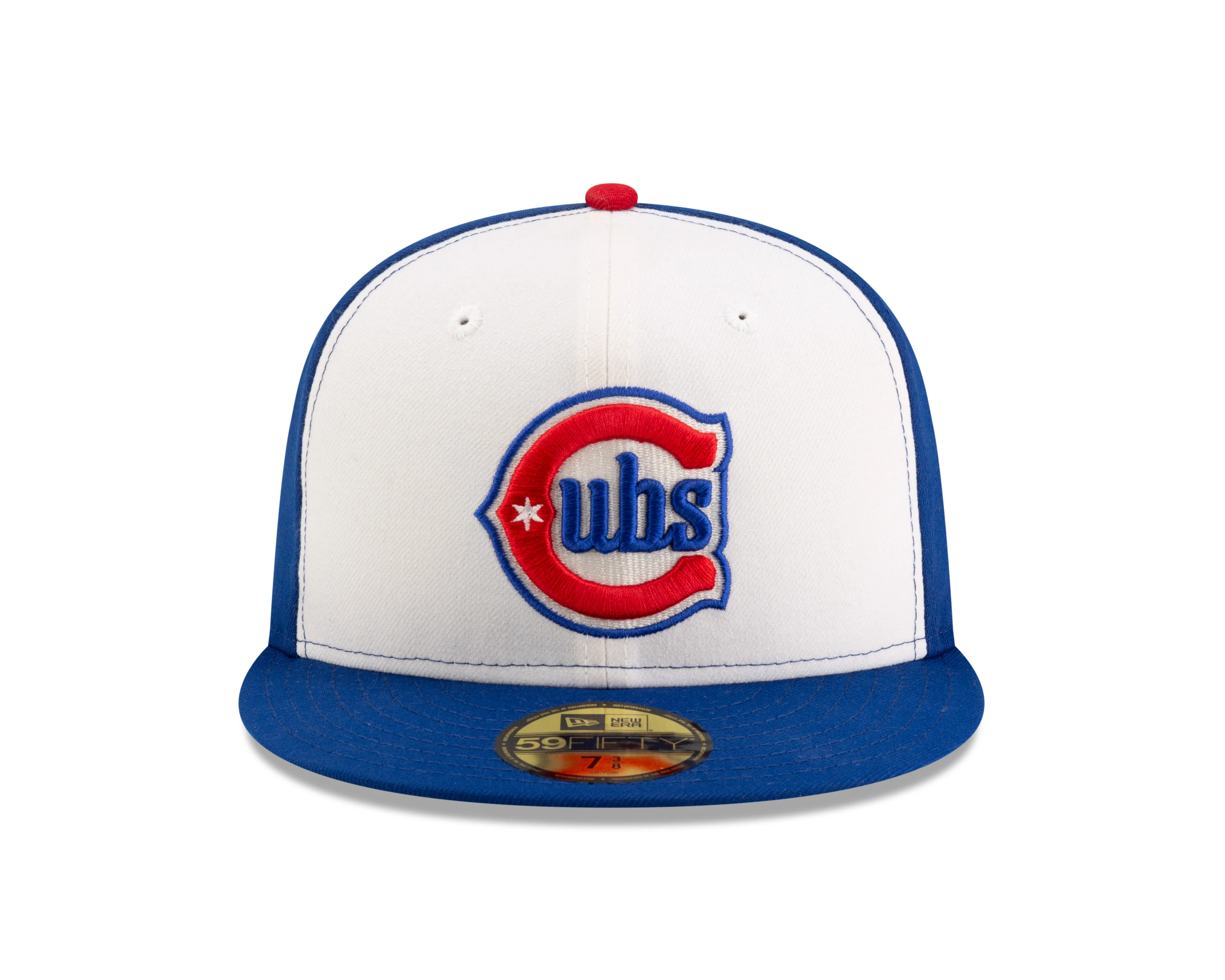 Men's Chicago Cubs New Era White/Royal Alternate Authentic Collection On-Field 59FIFTY Fitted Hat