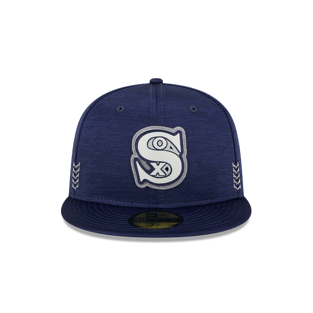 Chicago White Sox New Era Navy 2024 Clubhouse Alternate 59FIFTY Fitted Hat