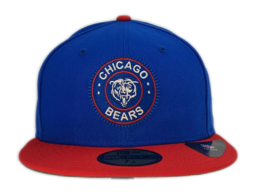 Chicago Bears Tourism Pack 2 Tone Blue/Red New Era 59FIFTY Fitted Hat