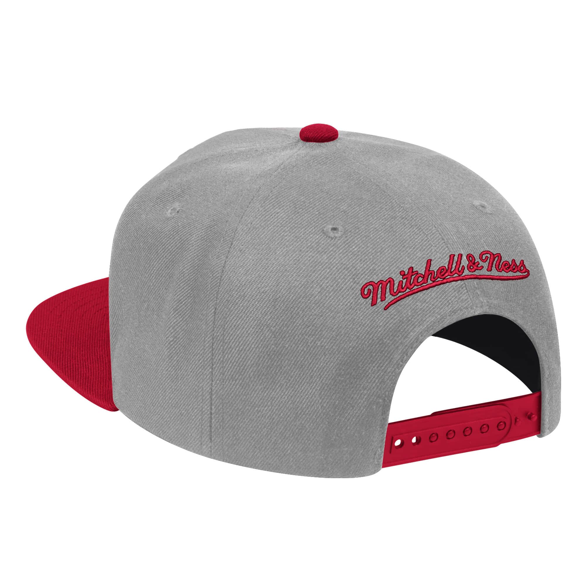 Houston Rockets Mitchell & Ness Hardwood Classics Reload 2.0 Snapback Hat - Gray/Red