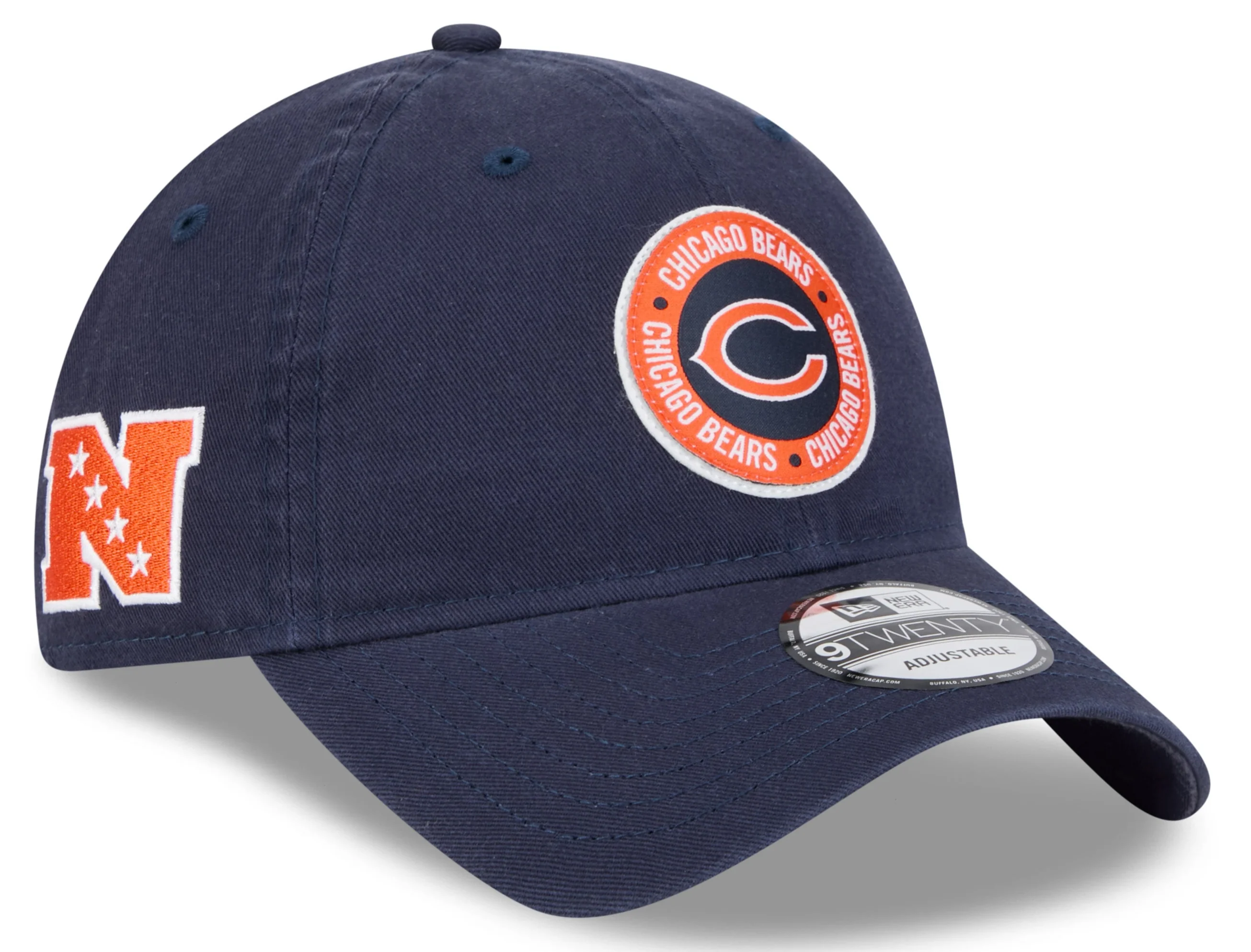 Men's Chicago Bears 2024 NFL Sideline Navy C 9TWENTY Adjustable Hat