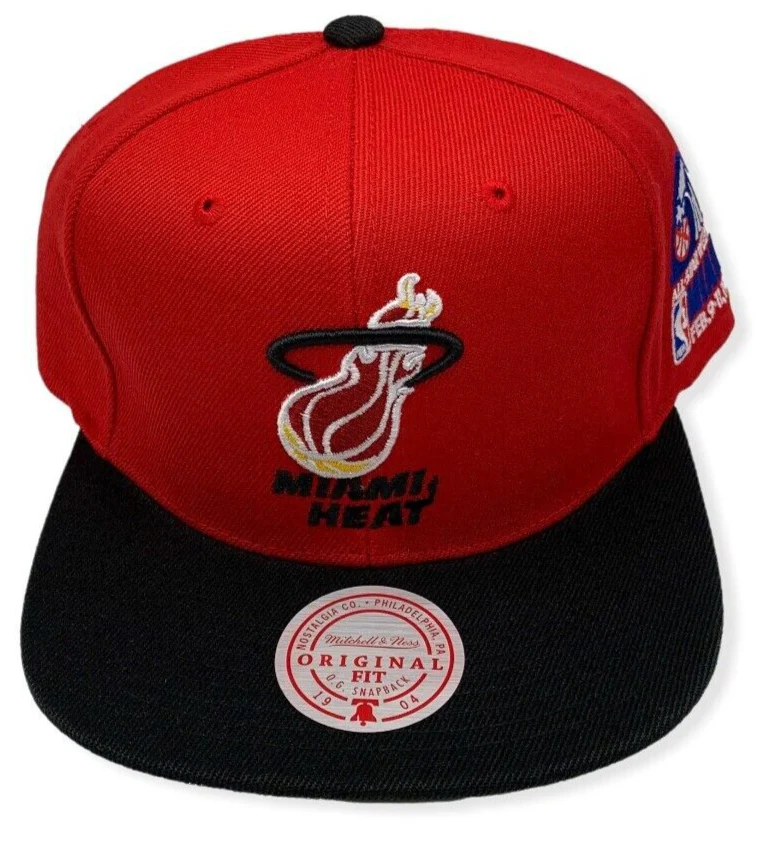 Men's Miami Heat Mitchell & Ness NBA All Star Color HWC Snapback Hat