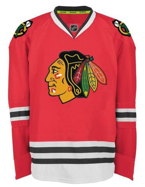 Mens Chicago Blackhawks Edge 2 Authentic Home Blank Jersey