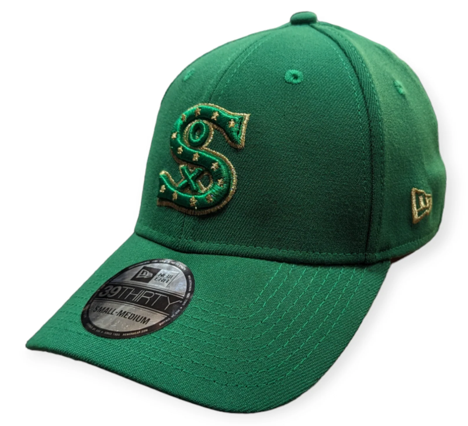 Chicago White Sox New Era 1917 Halfway To St. Patrick's Day Kelly Green 39THIRTY Flex Fit Hat