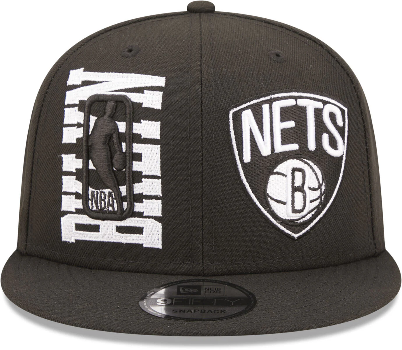 Brooklyn Nets New Era Black 2022 NBA Draft 9FIFTY Snapback Hat