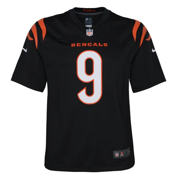 Youth Cincinnati Bengals Joe Burrow Nike Black Game Jersey