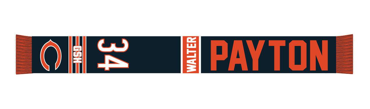 Chicago Bears Walter Payton #34 Retired Player Acrylic Scarf, Team Color-Forever Collectibles