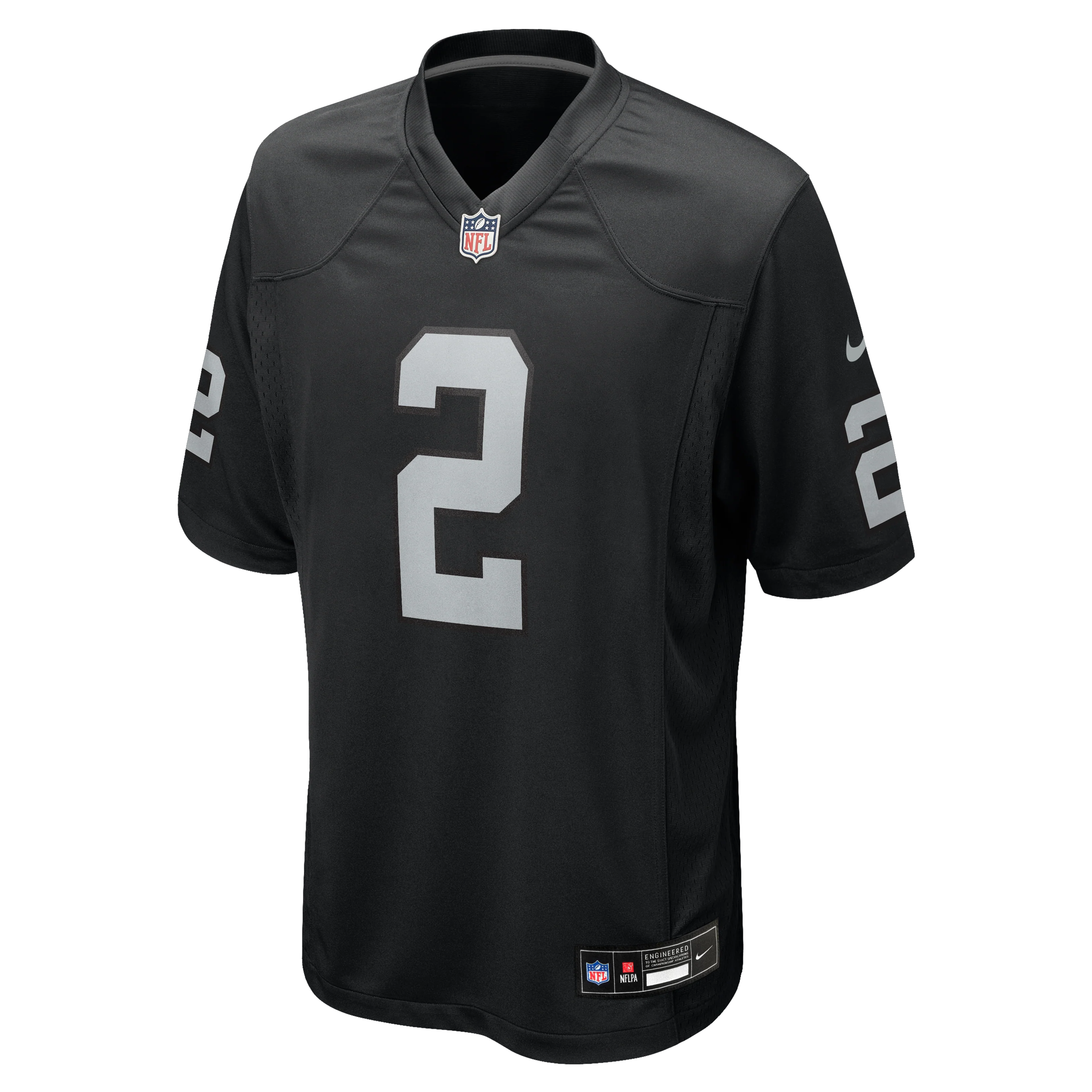 Men's Ashton Jeanty Las Vegas Raiders Nike Black Replica Game Jersey