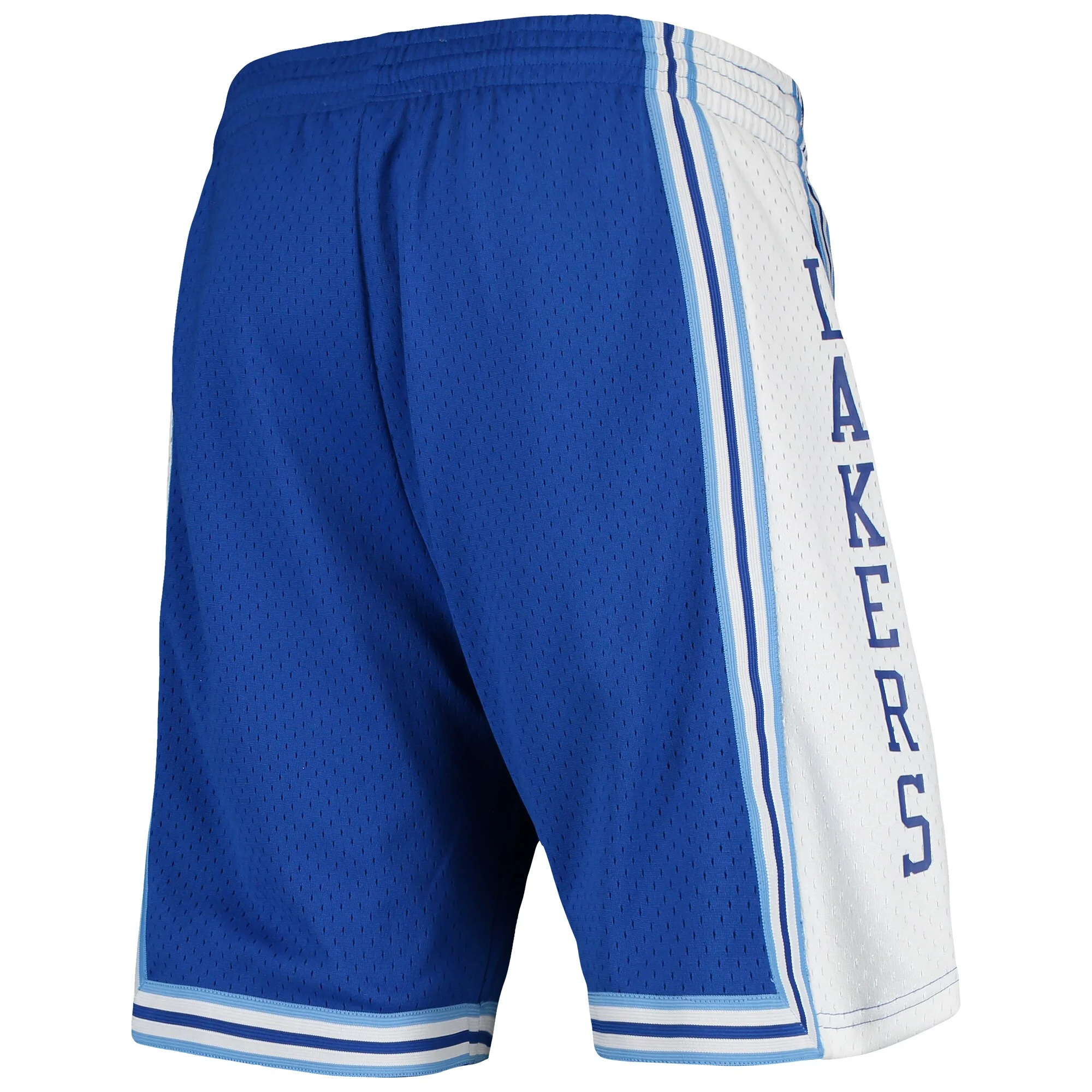 Men's Los Angeles Lakers Mitchell & Ness Royal Hardwood Classics Team Swingman Shorts