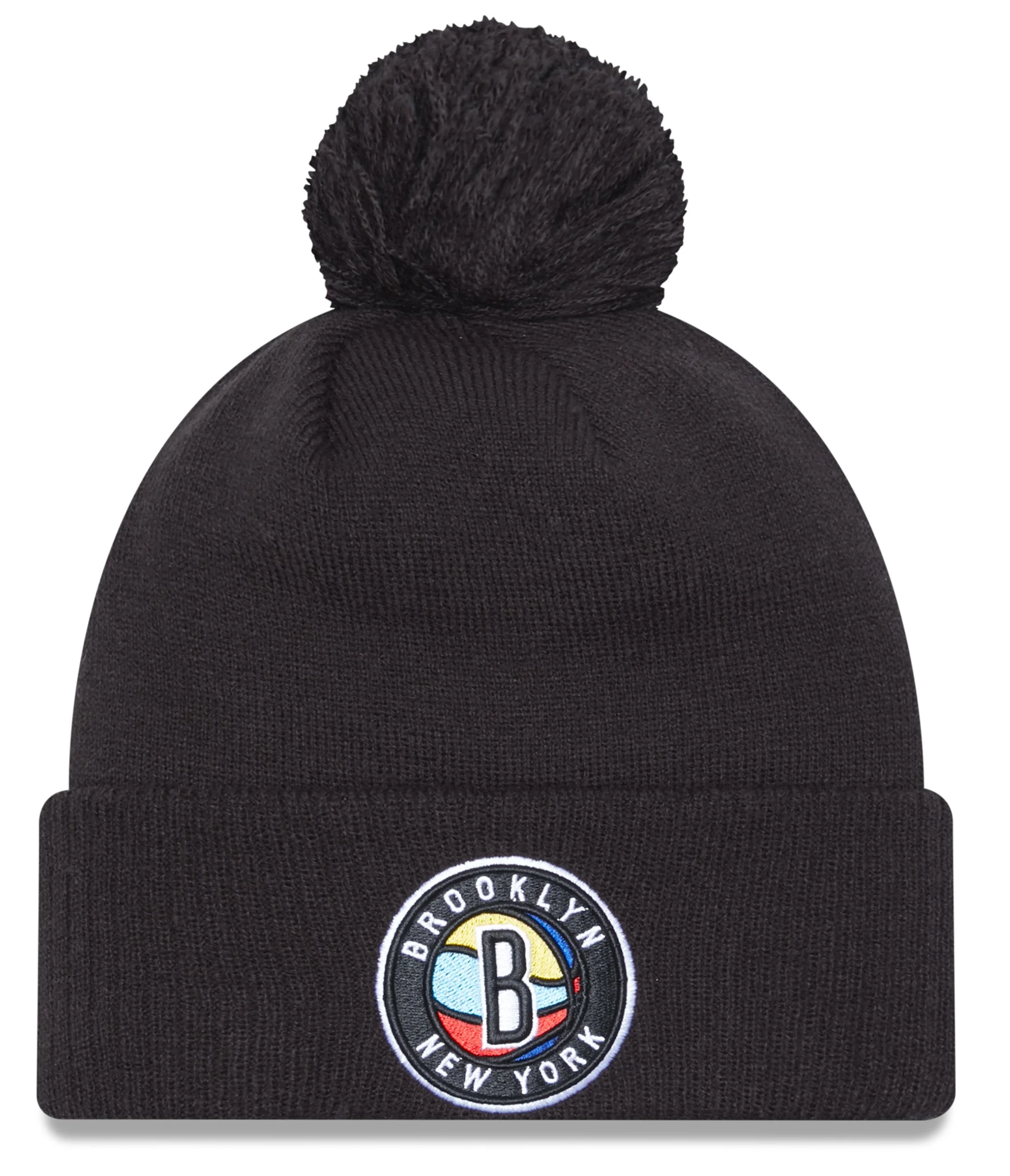 Brooklyn Nets 2022 NBA City Edition New Era Alternate Cuffed Pom Knit Hat