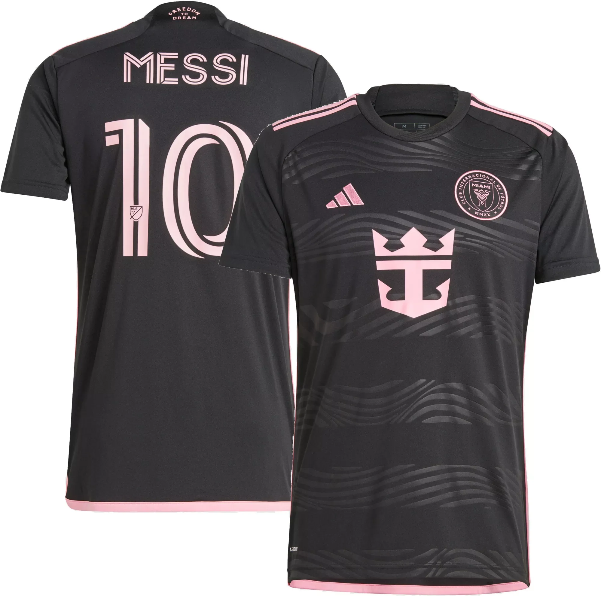 Men's Inter Miami CF Lionel Messi adidas Black 2024 La Noche Replica Player Jersey