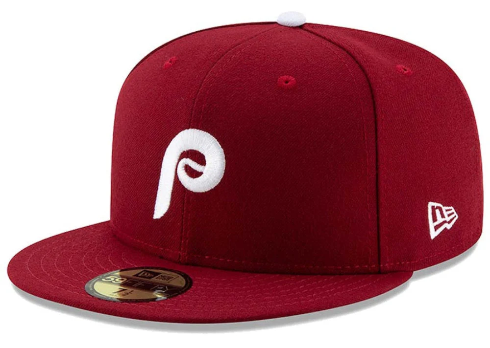Men's Philadelphia Phillies New Era Maroon Alternate 2 Authentic Collection On-Field 59FIFTY Fitted Hat