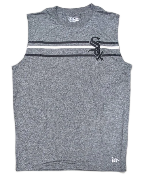 Men's Chicago White Sox New Era Heathered Gray Sleevless T-Shirt