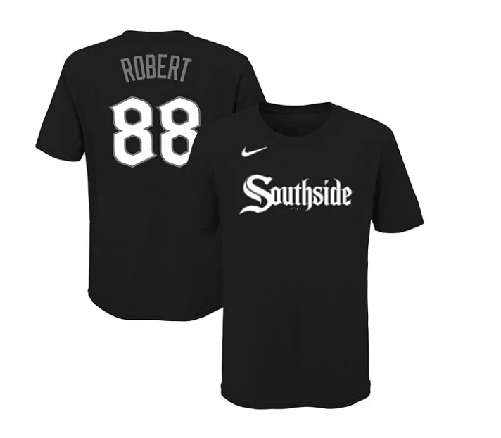 Youth Chicago White Sox Luis Robert Nike Black City Connect T-Shirt