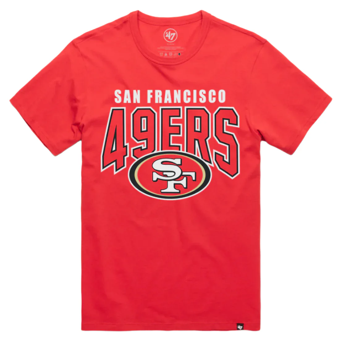 Men’s ’47 San Francisco 49ers Racer Red Restart Franklin Tee