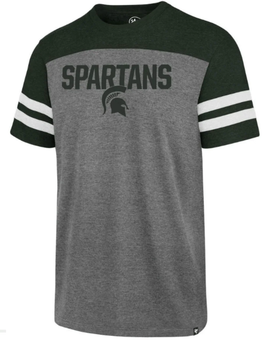 Men's NCAA Michigan State Spartans Versus Tri-Colored Tee By ’47 Brand