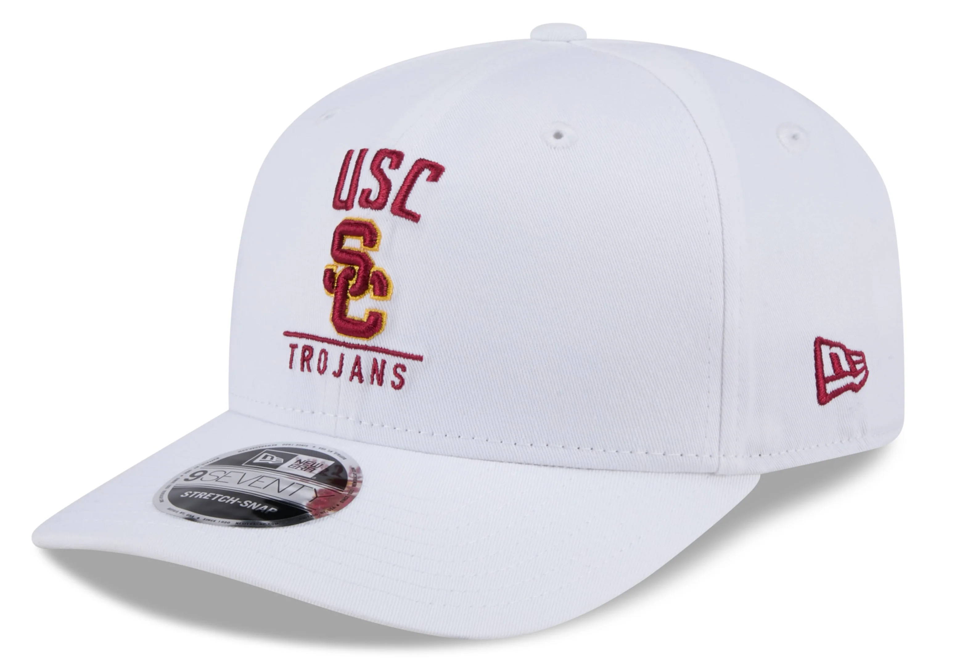 USC Trojans New Era Team White 9SEVENTY Adjustable Hat