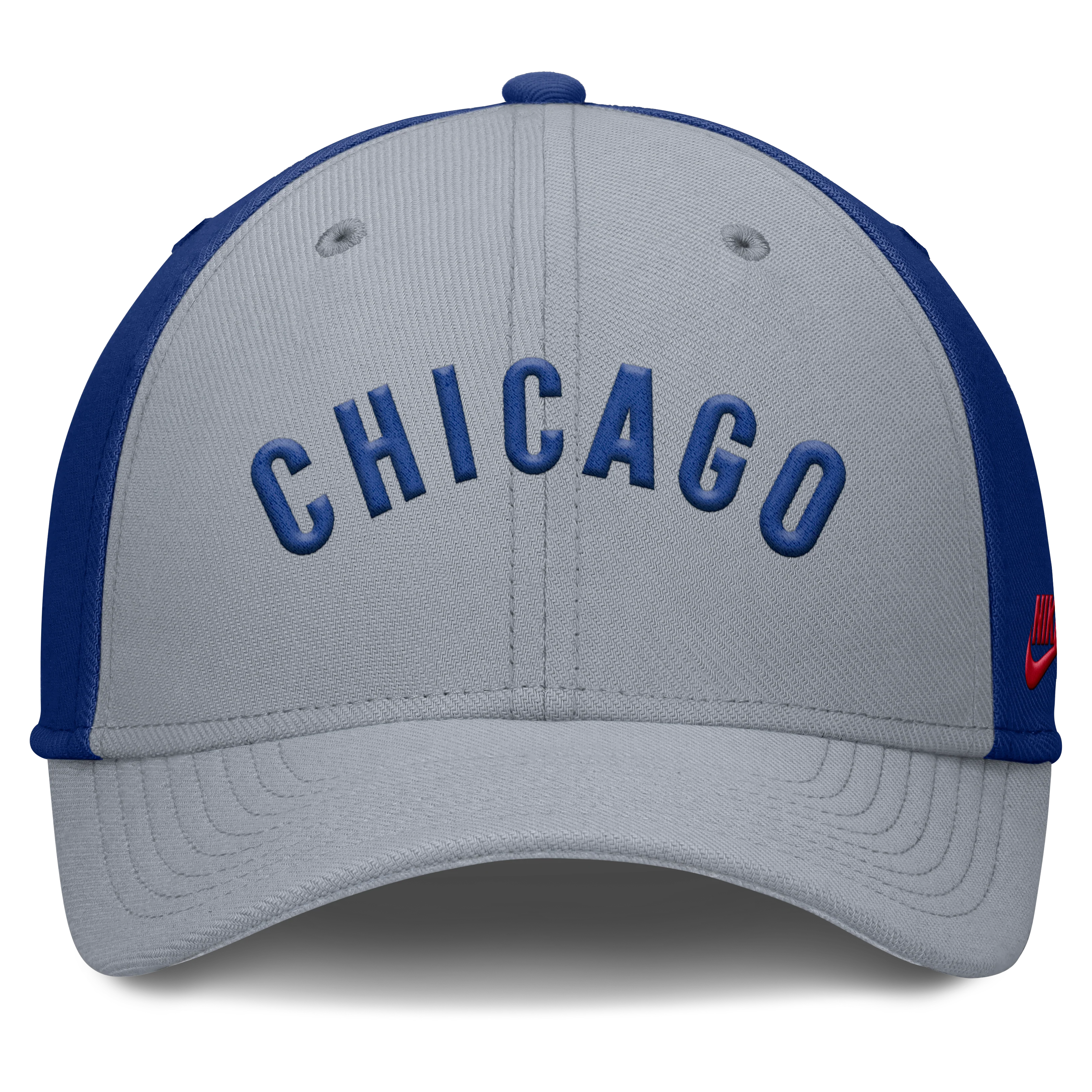 Chicago Cubs Nike Dri-Fit Rise City Gray/Royal Flex Hat
