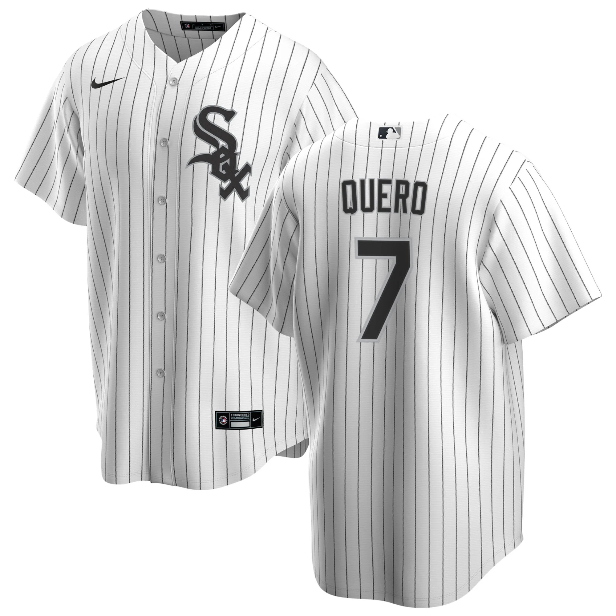 NIKE Men's Edgar Quero Chicago White Sox Home Premium Replica Jersey