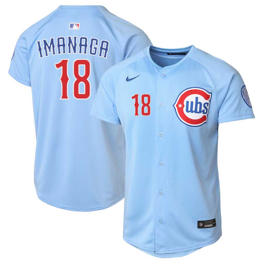 Youth Shota Imanaga Chicago Cubs Baby Blue Blues Alternate 2 Nike Limited Replica Jersey