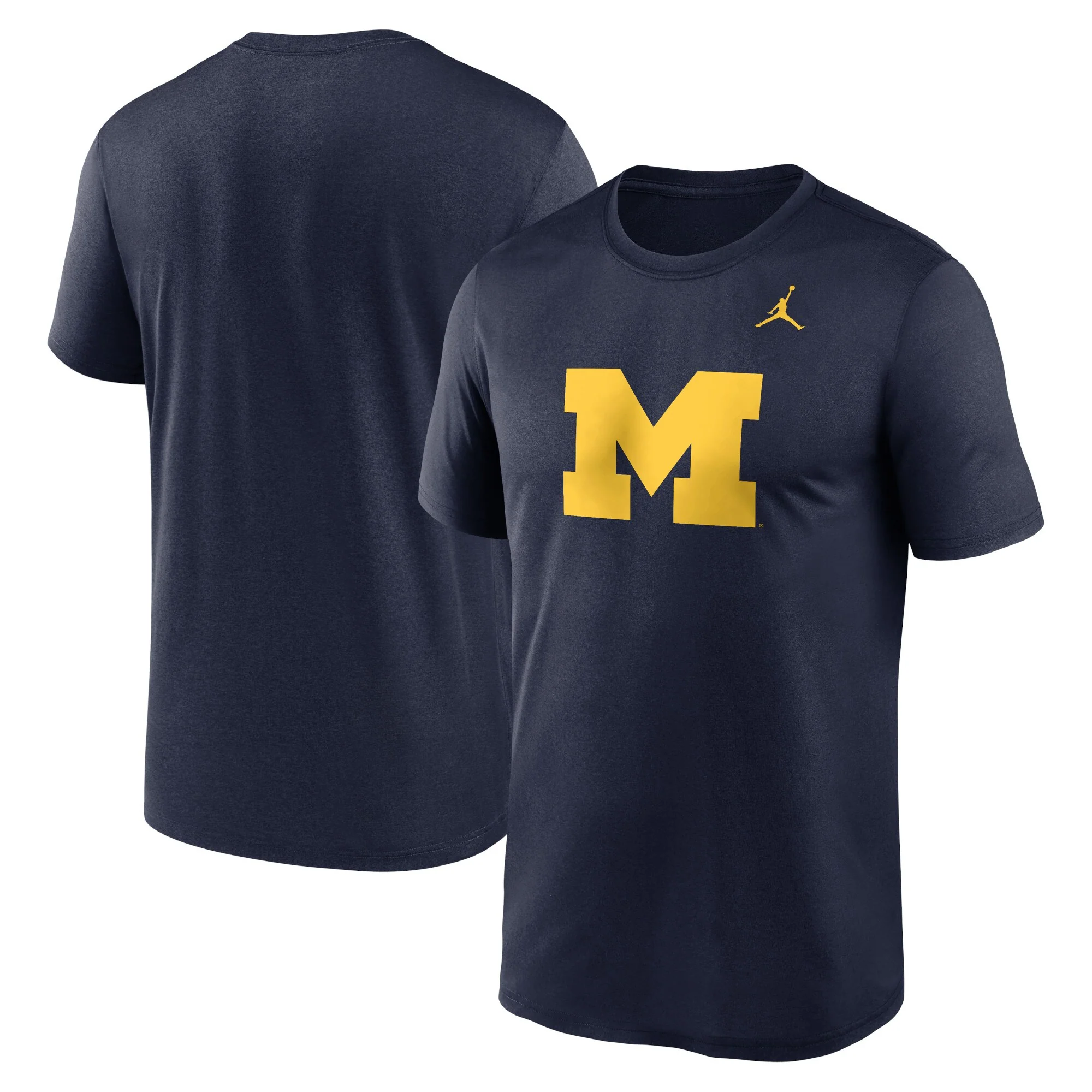 Michigan Wolverines Jordan Brand Navy Primary Logo T-Shirt