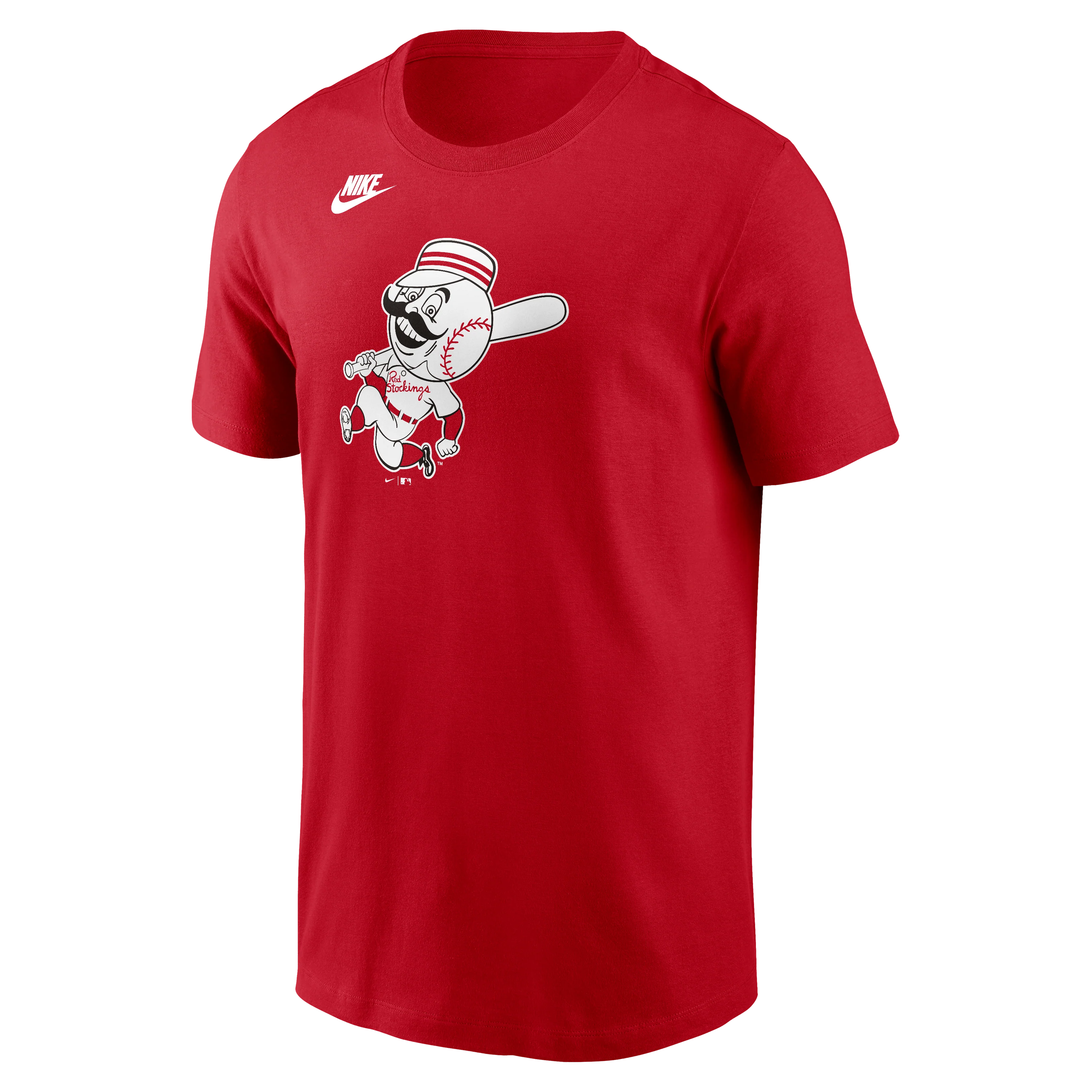 Men's Cincinnati Reds Nike Red Cooperstown Team Logo T-Shirt