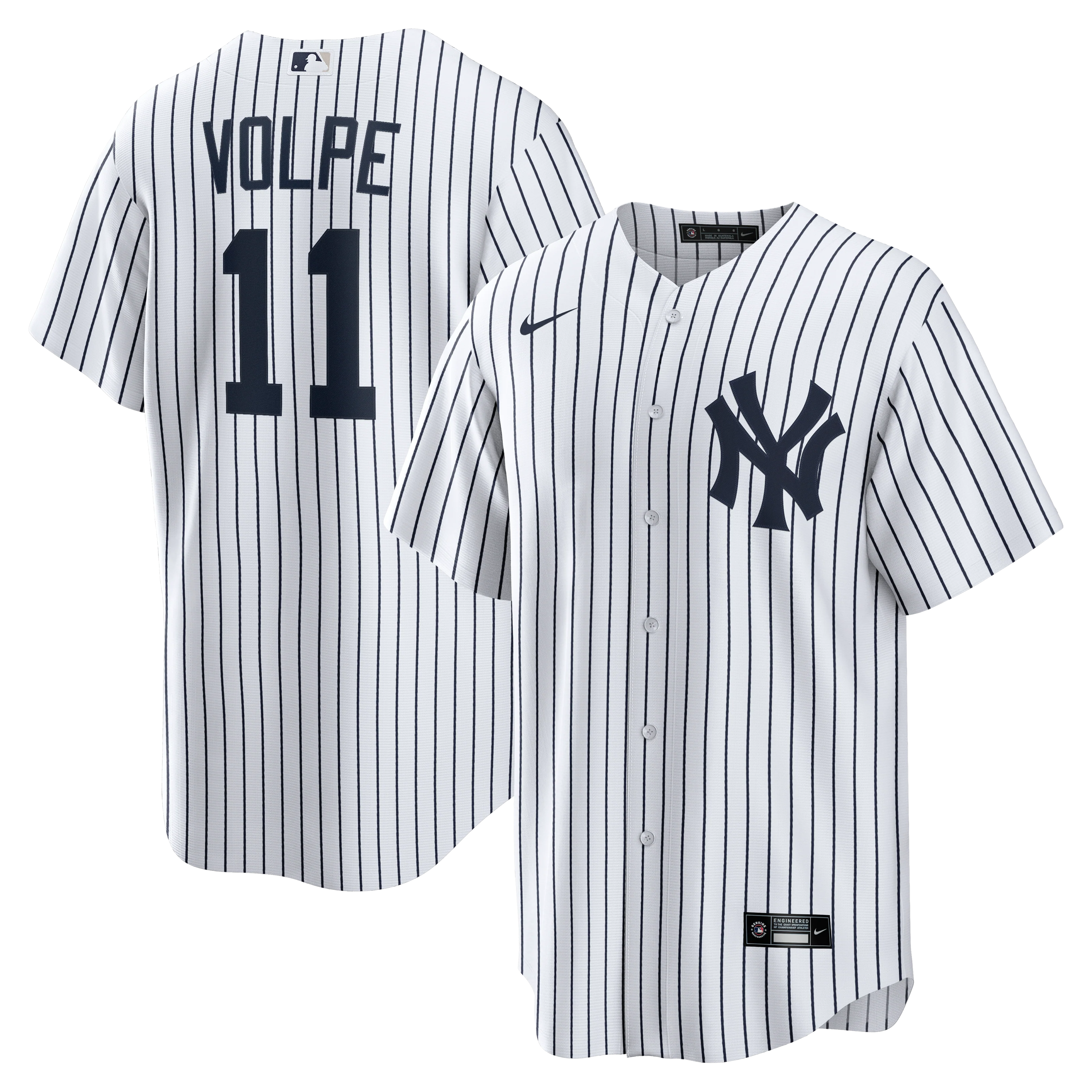 Men's Anthony Volpe New York Yankees Nike Home White Replica Jersey