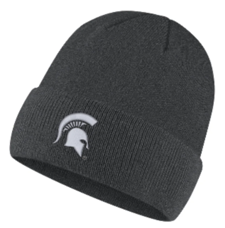 Michigan State Spartans Nike College Logo Gray Beanie