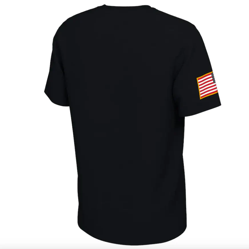 Iowa Hawkeyes Veterans Day Nike Sideline Black T-Shirt