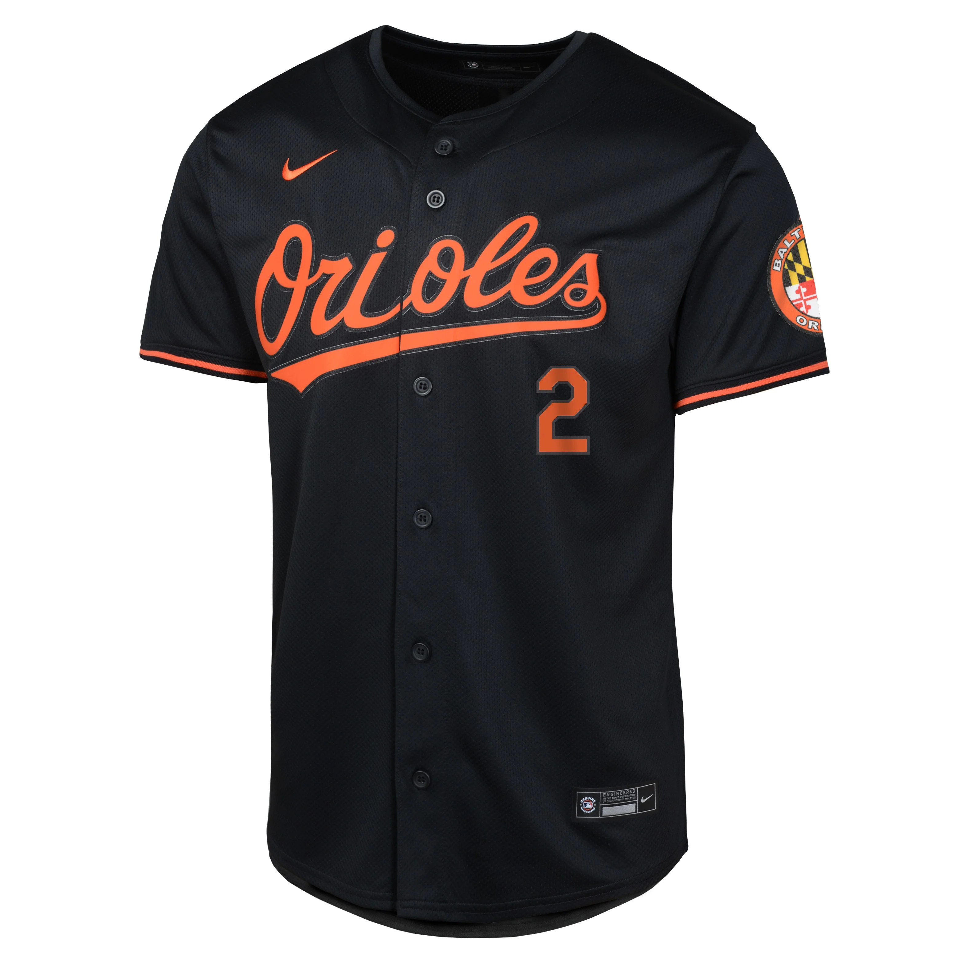 Youth Gunnar Henderson Baltimore Orioles NIKE Black Limited Replica Jersey