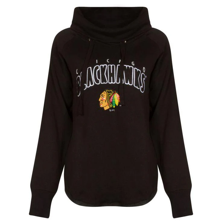 Womens Chicago Blackhawks Funnel Neck Hood Sweatshirt