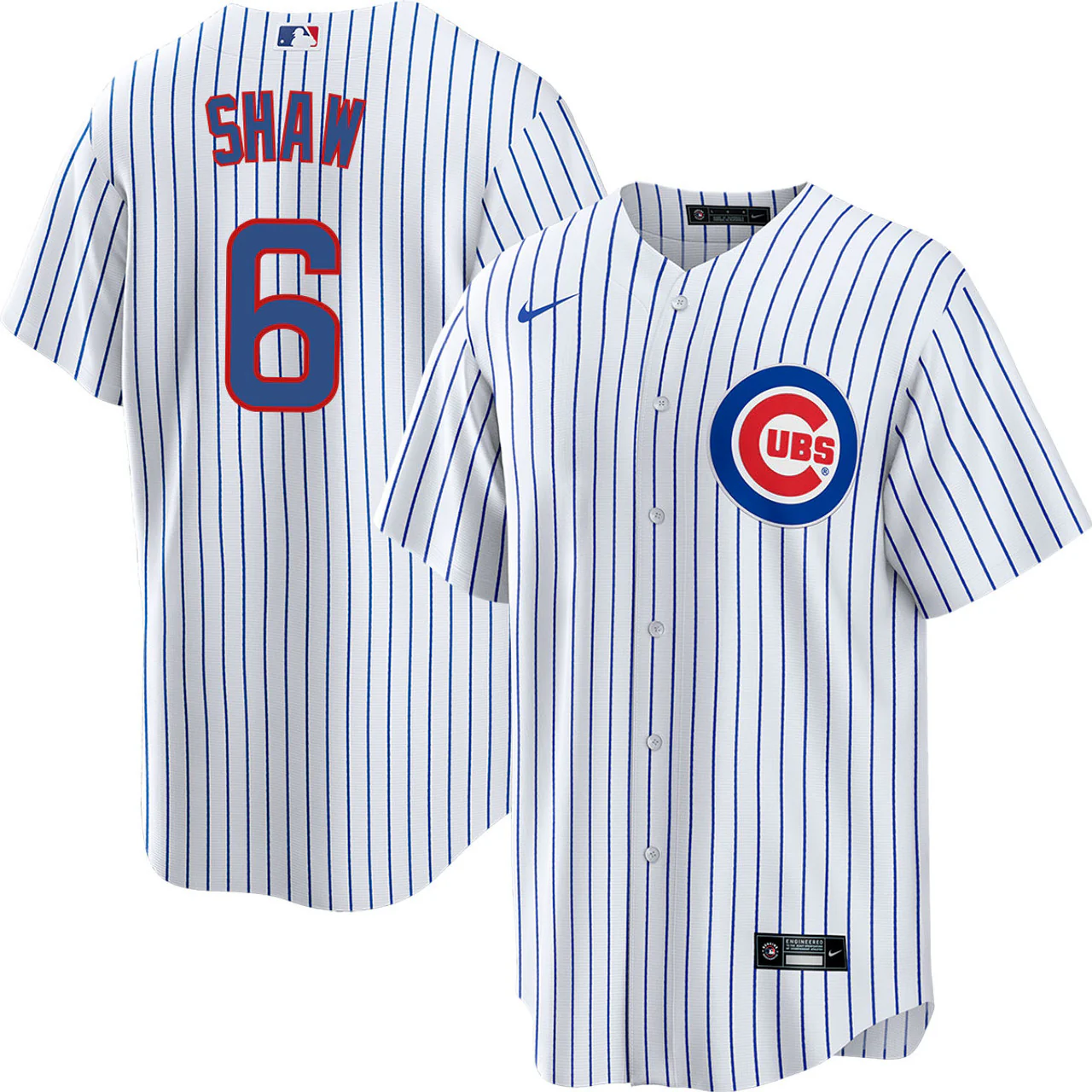 NIKE Men's Chicago Cubs Matt Shaw White Home Premium Twill Replica Jersey